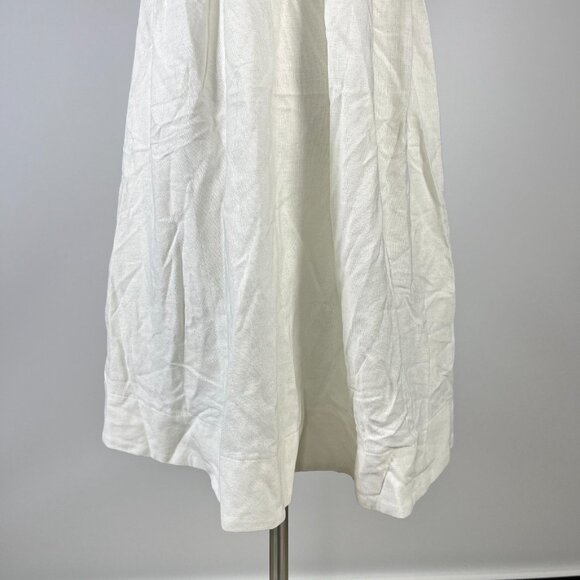 NWOT Farm Rio Linen Blend White Sleeveless Mini Dress Size XL - Picture 4 of 12